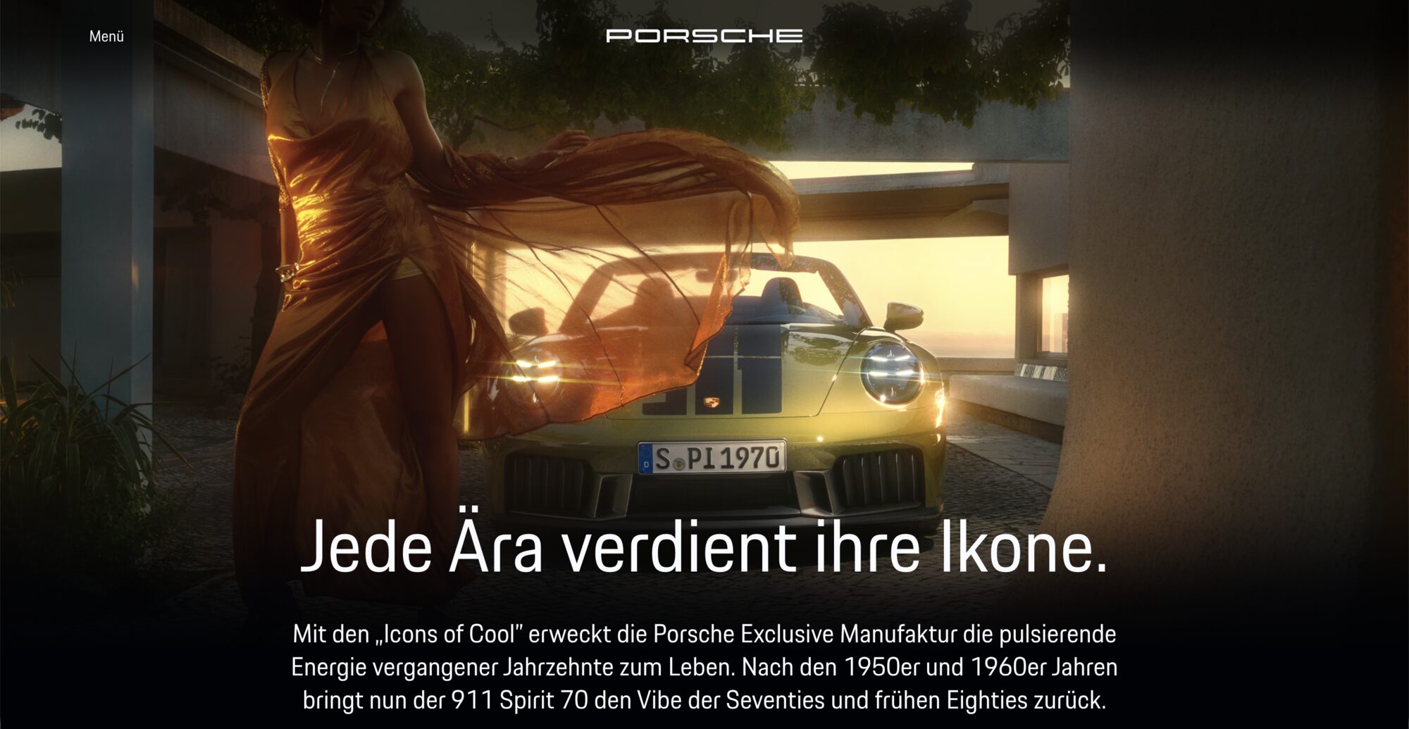 Porsche 911 Spirit 70 – website